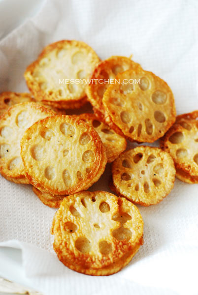 Fried Lotus Root Sandwiches